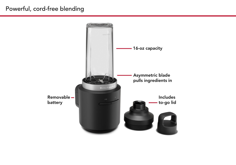 cordless go personal blender with battery