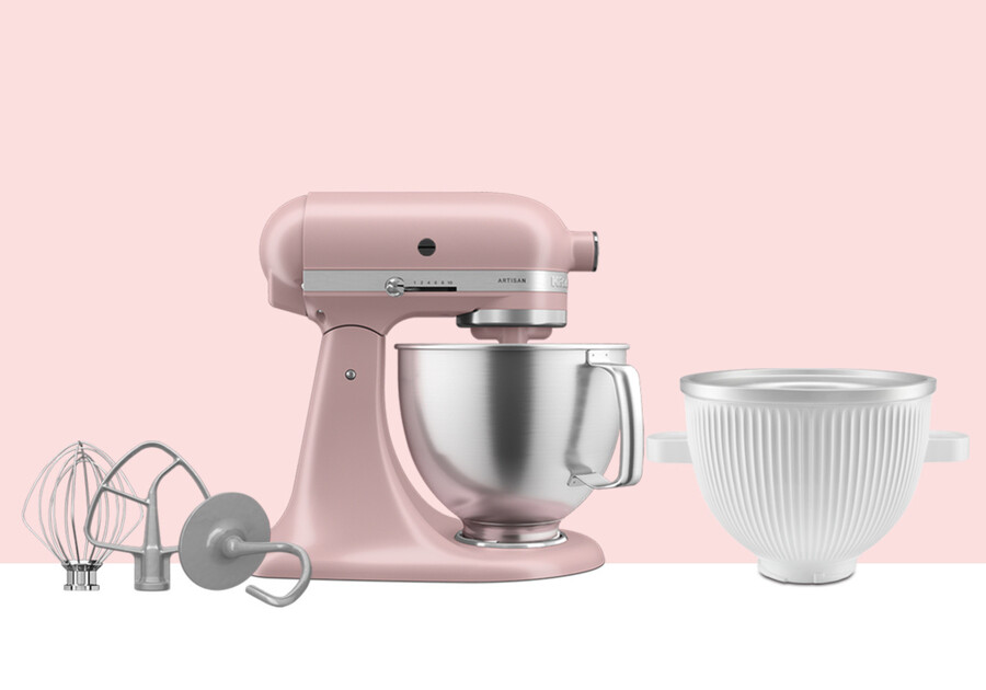 artisan tilt-head stand mixer ksm192 ice cream bowl bundle