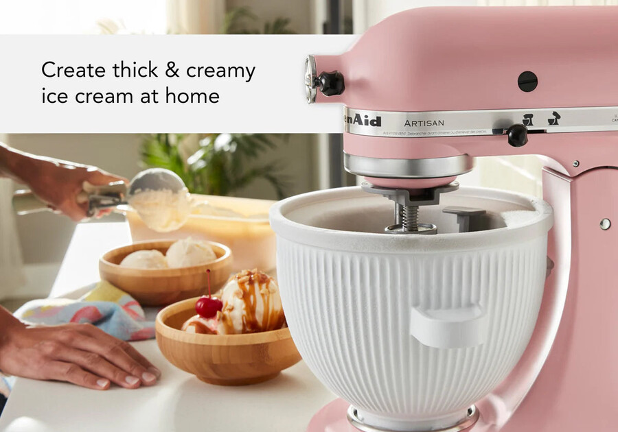 artisan tilt-head stand mixer ksm192 ice cream bowl bundle