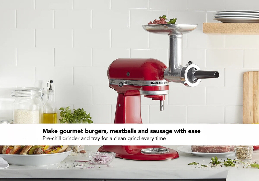 artisan tilt-head stand mixer ksm192 metal food grinder attachment b