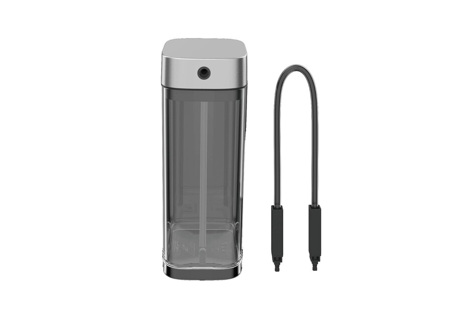 fully automatic espresso machine milk container with hose and lid