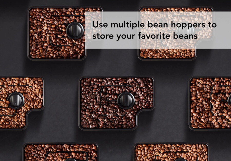 fully auto bean hopper with lid