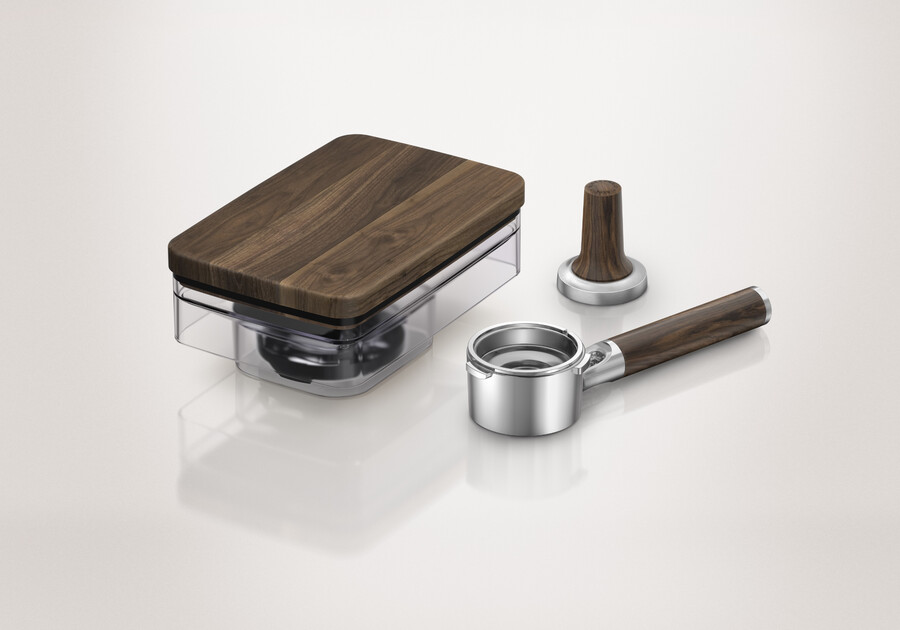 walnut wood espresso accessory kit
