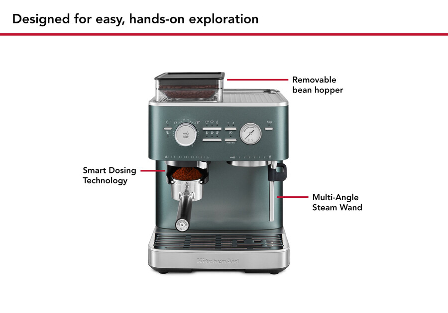 semi automatic espresso machine with burr grinder