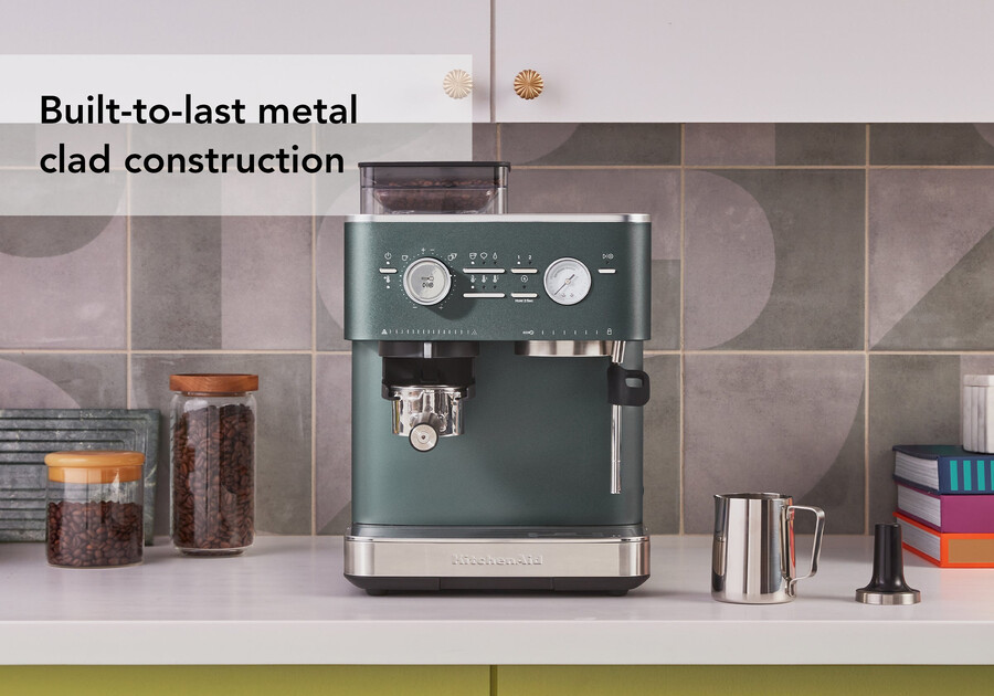 semi automatic espresso machine with burr grinder
