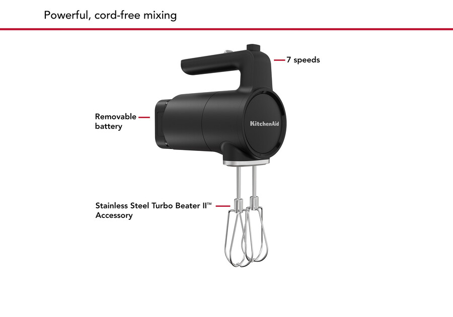 cordless hand mixer without battery