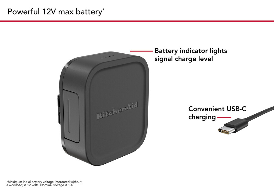 kitchenaid go cordless 10.8v battery