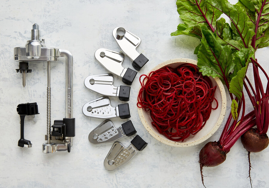 7 blade spiraliser with attachements