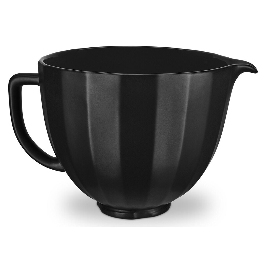 4.7l black shell ceramic bowl for tilt-head stand mixer ksm2cb5pbs
