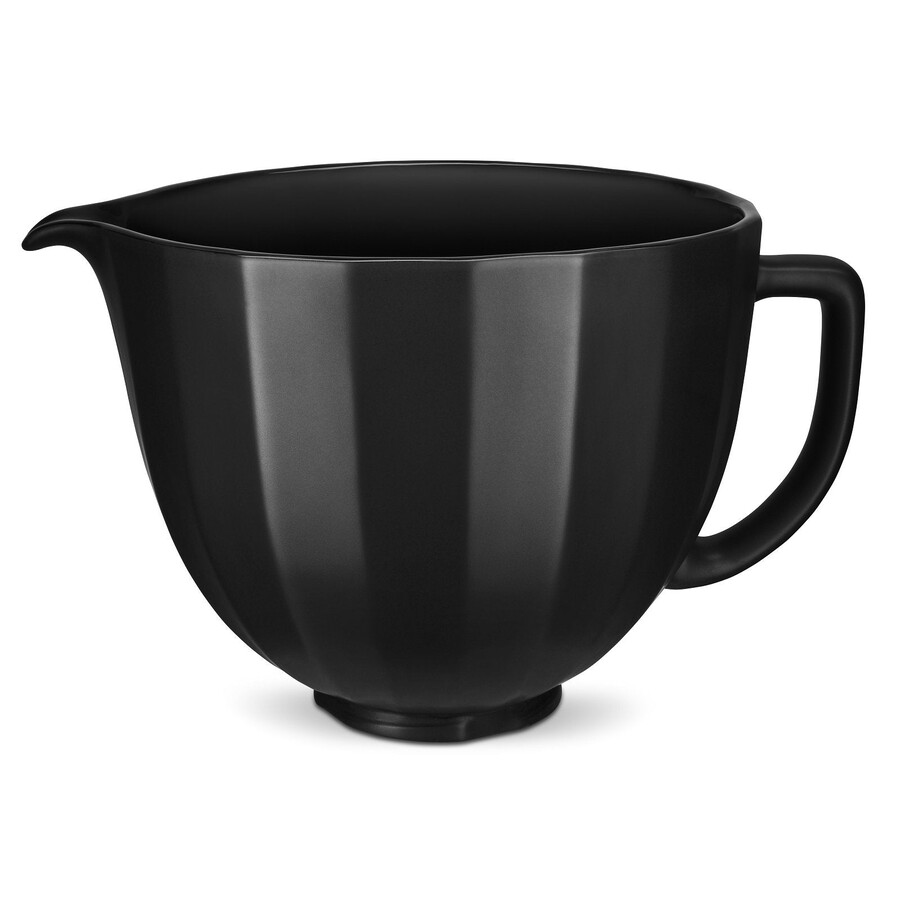4.7l black shell ceramic bowl for tilt-head stand mixer ksm2cb5pbs