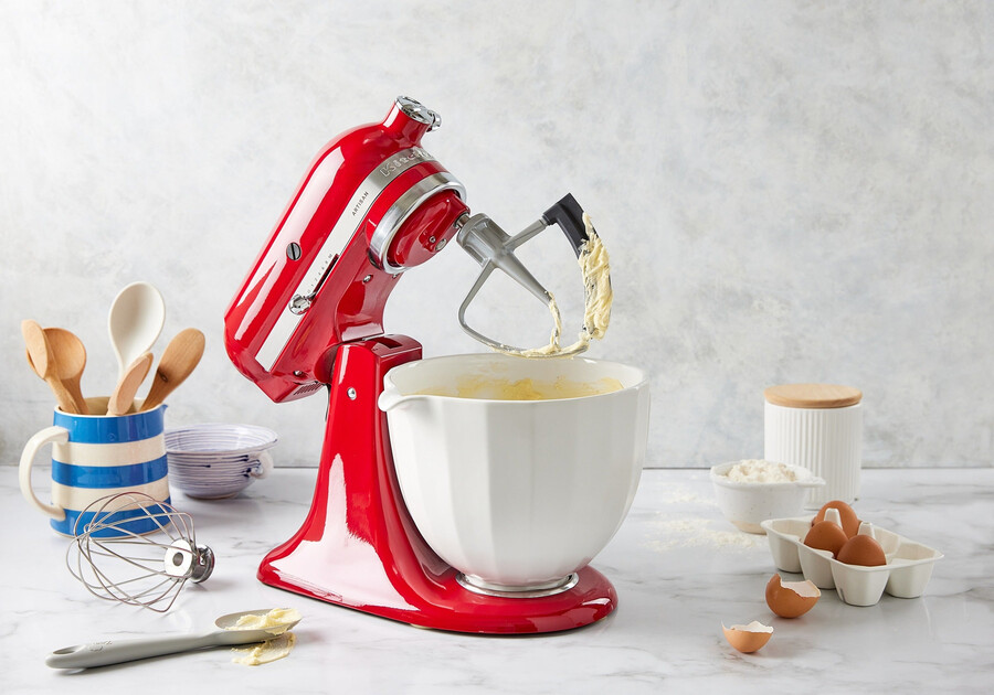 4.7l white shell ceramic bowl for tilt-head stand mixer ksm2cb5pws