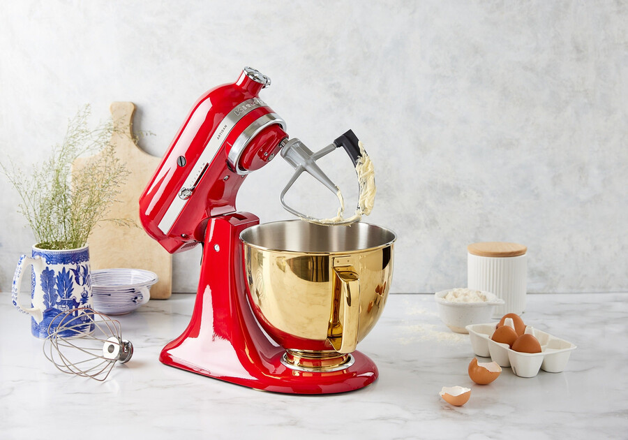 4.7l radiant gold stainless steel bowl for tilt-head stand mixer ksm5s