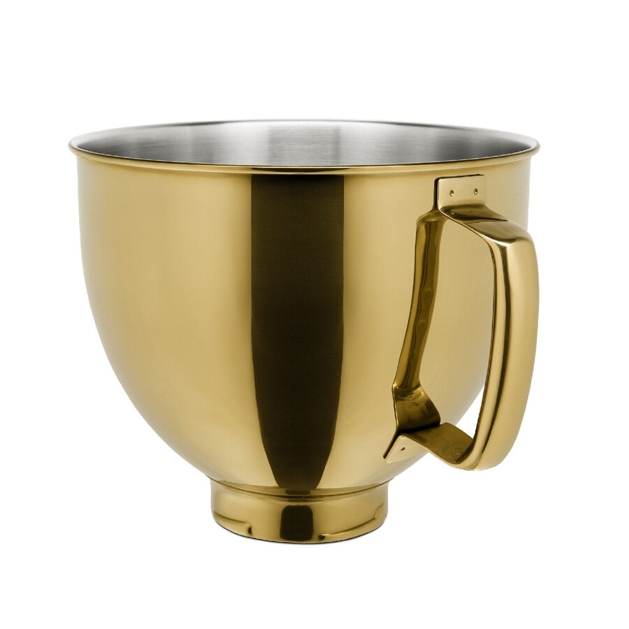 4.7l radiant gold stainless steel bowl for tilt-head stand mixer ksm5s