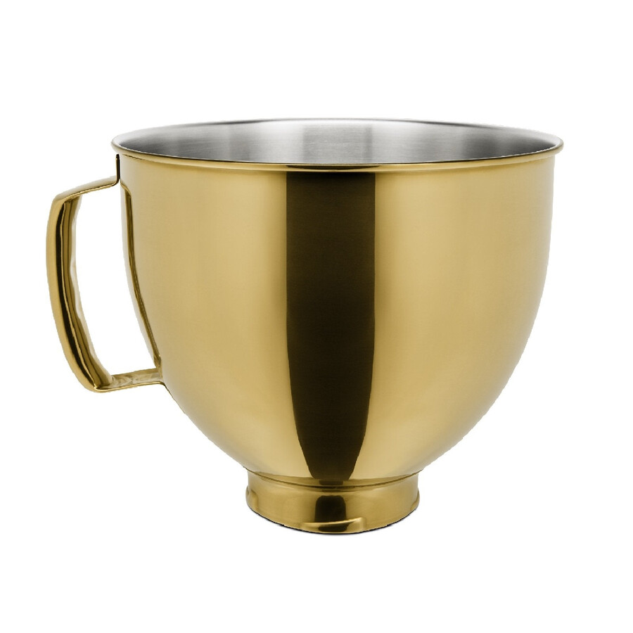 4.7l radiant gold stainless steel bowl for tilt-head stand mixer ksm5s