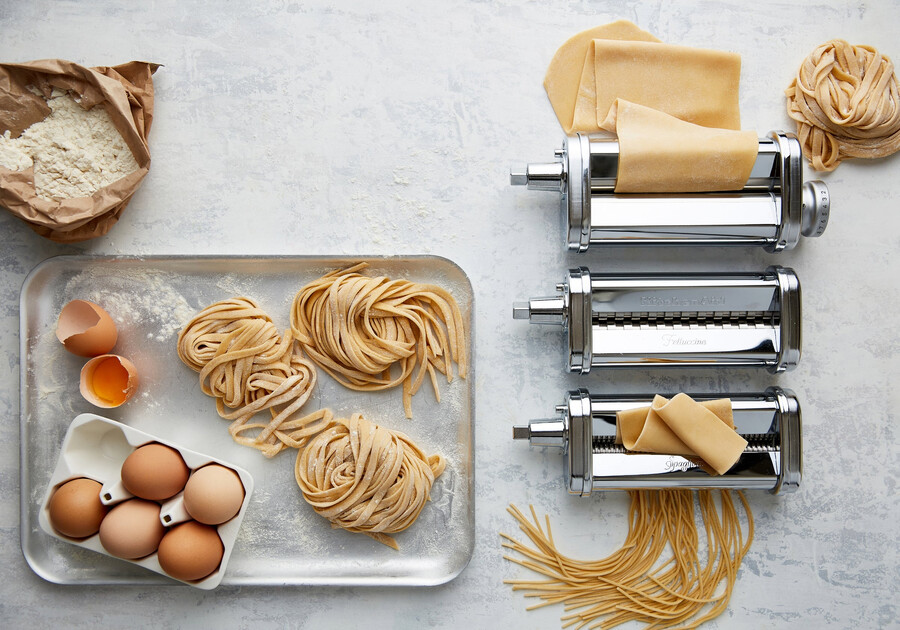 3 piece pasta roller stand mixer attachment