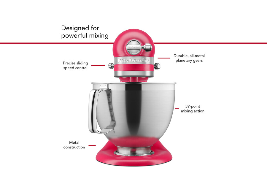 artisan tilt-head stand mixer - hibiscus ksm195