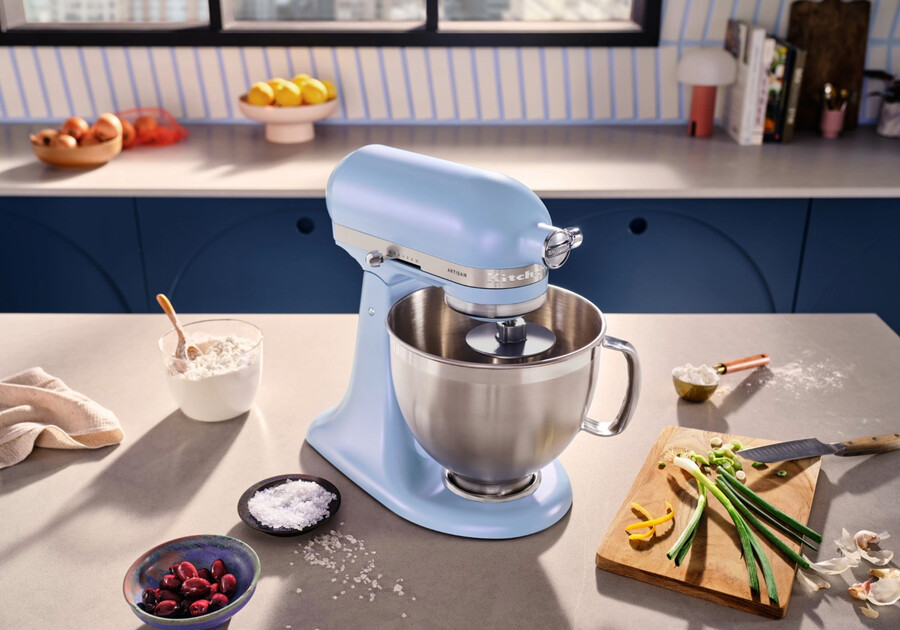 artisan tilt-head stand mixer - blue salt ksm195